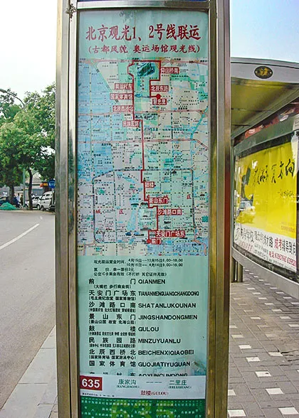 Route of Beijing Sightseeing Bus