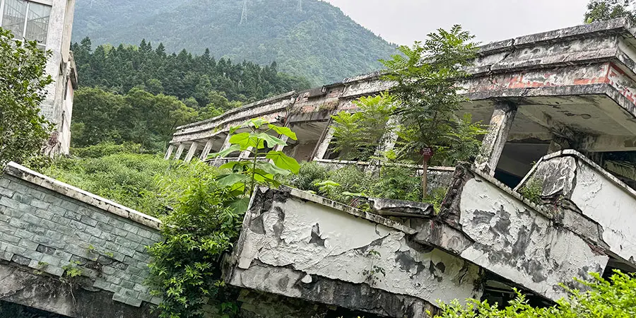 Ruins of the School at Yingxiu Town in 5.12 Wenchuan Earthquake 5