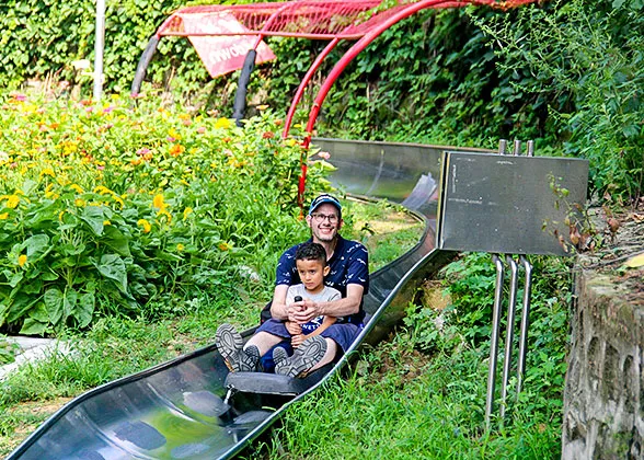 The slide in Mutianyu