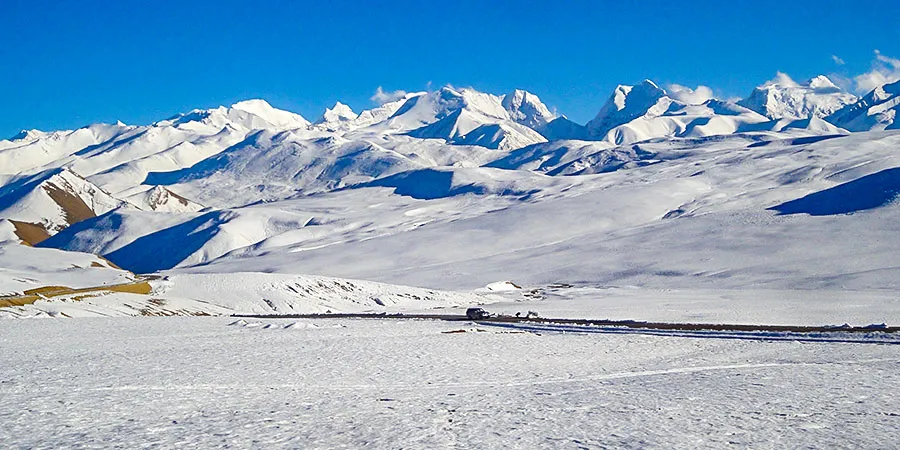 Snow-capped Pamir Plateau