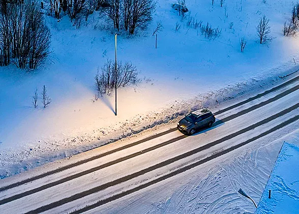 Snowy Suburban Hohhot