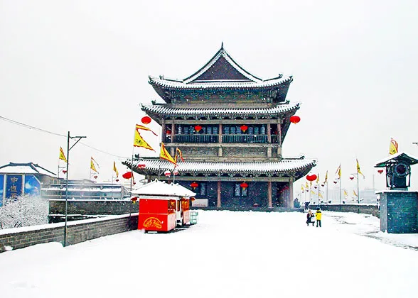 Snowy Weather in Datong in Winter