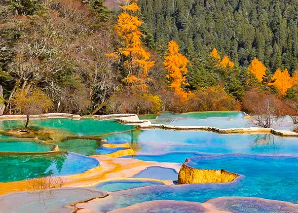Five Color Pond in Jiuzhaigou