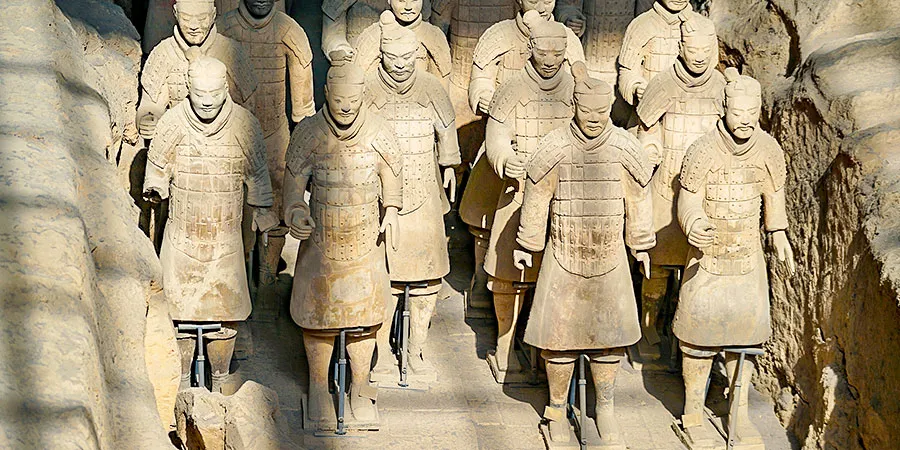 Life-size Infantry Warriors in Pit 1