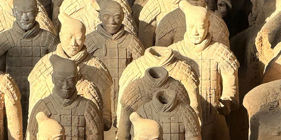 Terracotta Warriors with Golden Armors