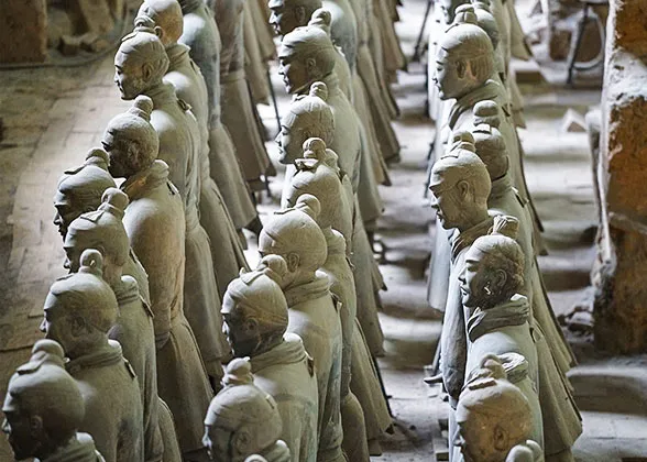 Terracotta Figures without Helmets