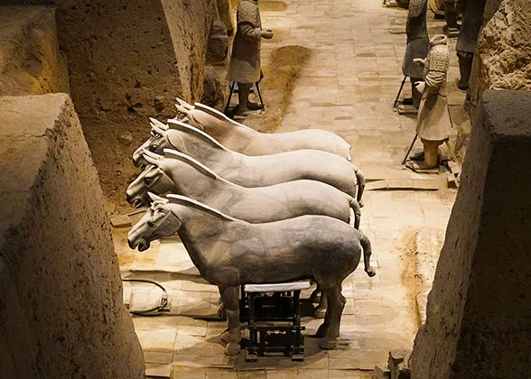 Terracotta Horses in Pit 3
