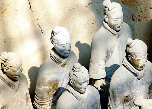 Dust on Surfaces of Terracotta Warriors