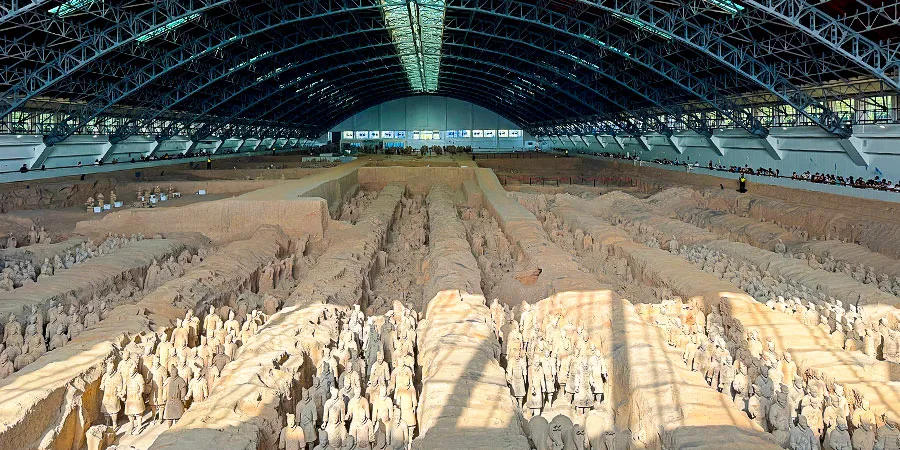 Thousands of Terracotta Warriors in Pit 1