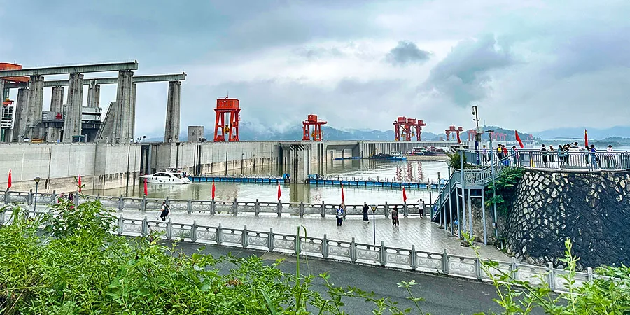 Three Gorges Dam in February