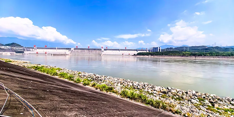 Three Gorges Dam in June