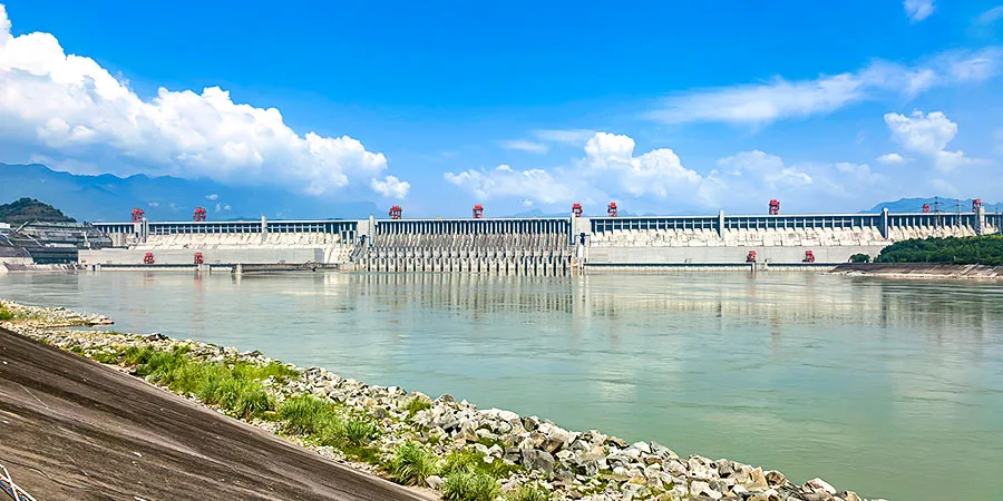 Three Gorges Dam in May