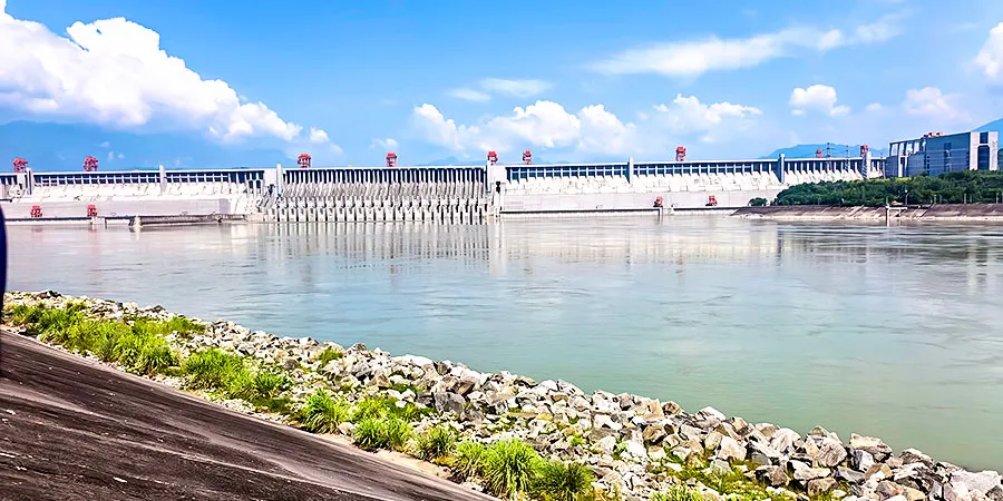 Three Gorges Dam on a Sunny Day