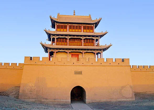 The towering Great Wall and the strong fortress