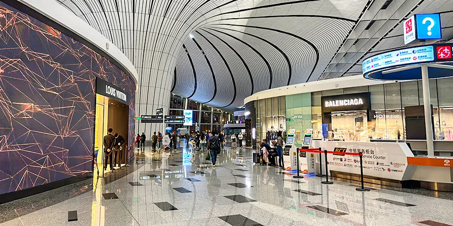 Transfer Service Counter at Daxing Airport, Beijing
