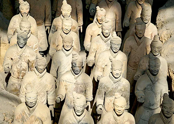 Warriors with Different Facial Features