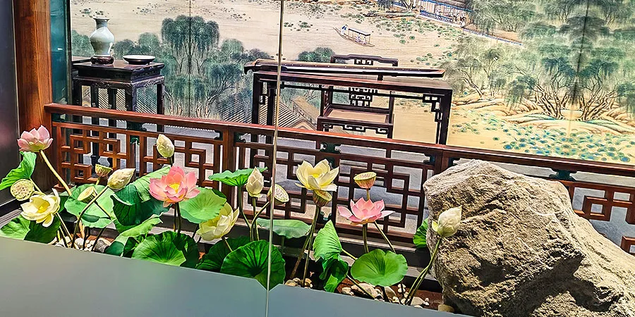 Restored Scene of Emperor Playing the Instrumet