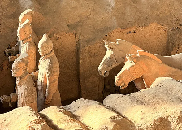 Terracotta Warriors with Horses