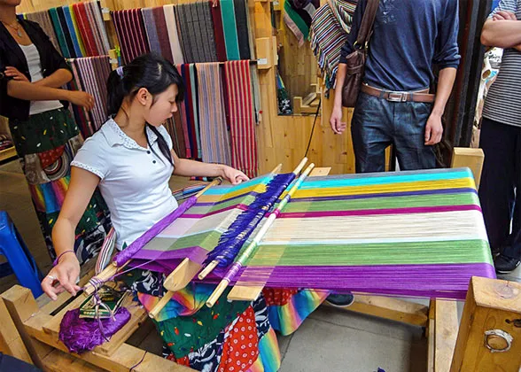 Weaving Cloth, China