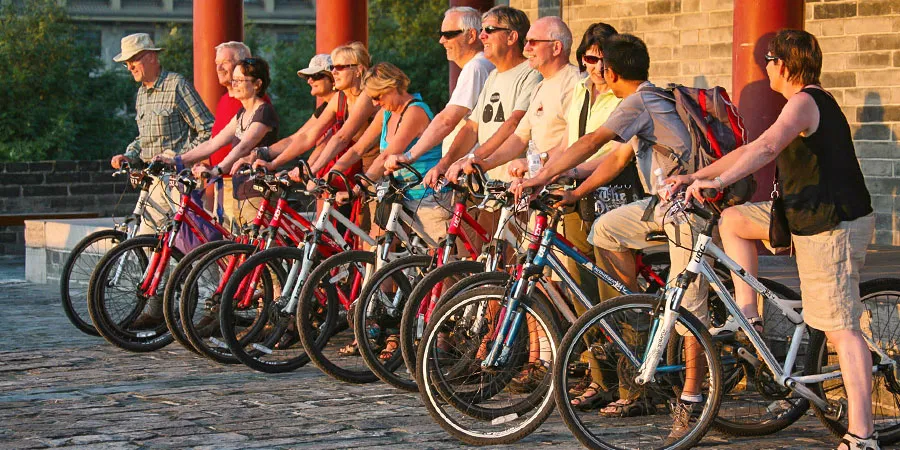Cycling on Xi'an City Wall