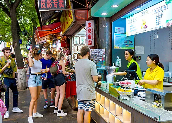 Snack Stand in Muslim Bazaar