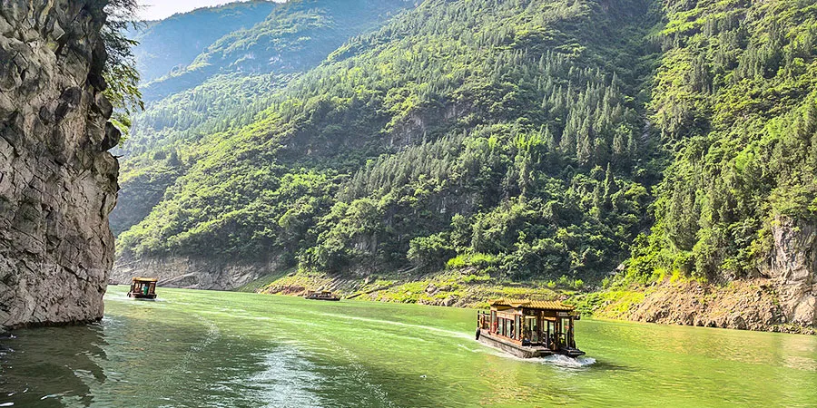 Yangtze River in September on a Sunny Day