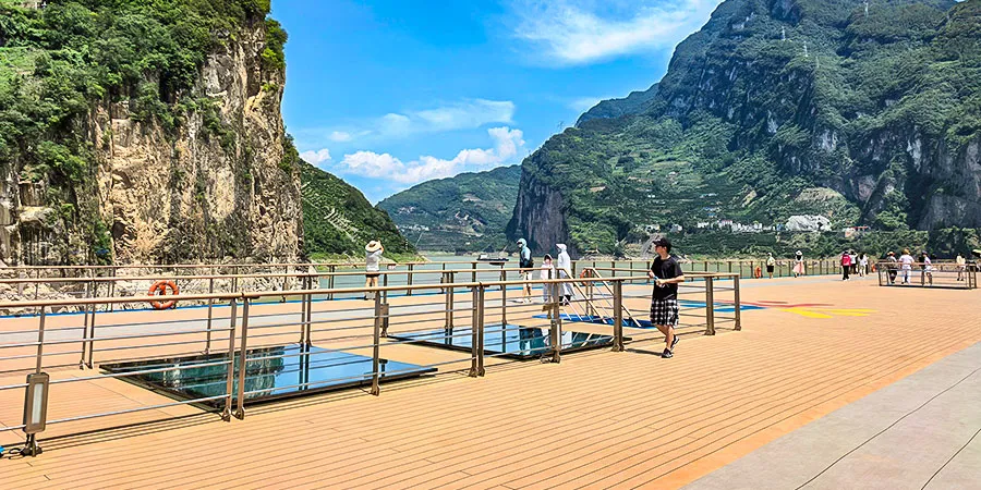 Yangtze River in Yichang in Summer