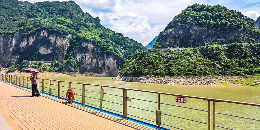 Yichang Yangtze Cruise Ship Deck in July