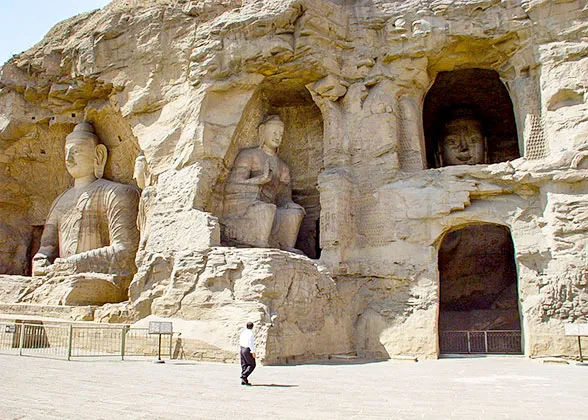 Yungang Grottoes in July
