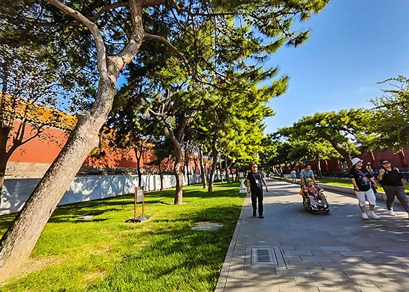 Visitors Nearby the Bridge
