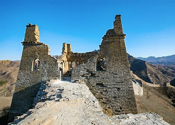Broken watchtowers of the Great Wall