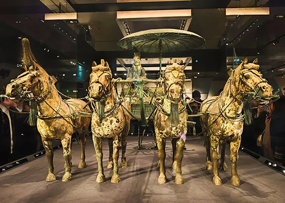 Bronze Chariot and Horses