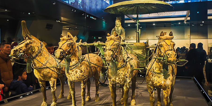 Bronze Chariots and Horses at Qinshihuang's Mausoleum Site Museum
