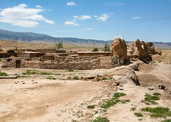 Building houses with bricks from the Great Wall