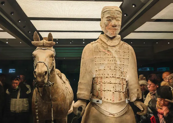 Cavalry Warrior and His Horse