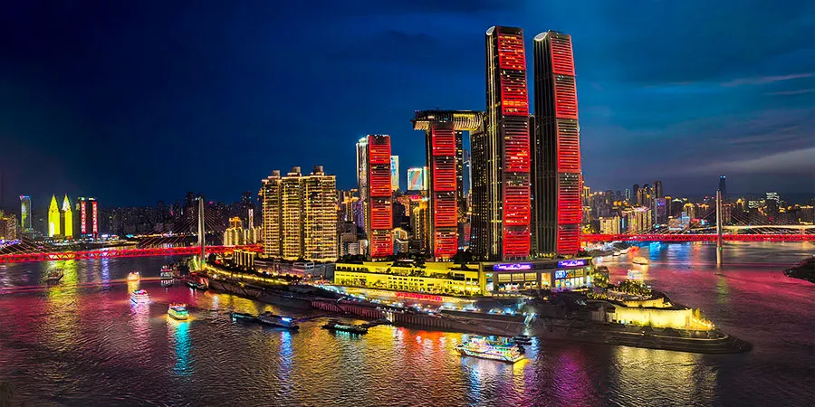 Stunning Night View at Chaotianmen