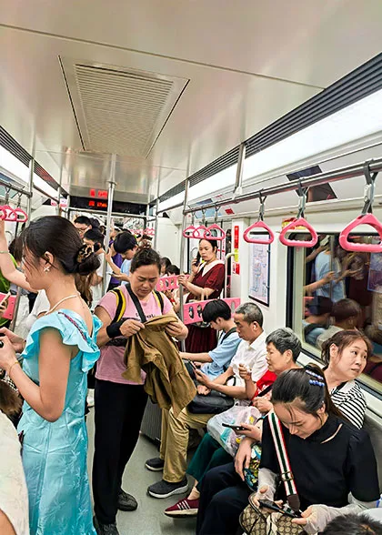 Chongqing Crowded Tram