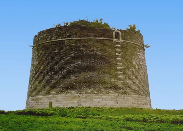 Circular beacon tower