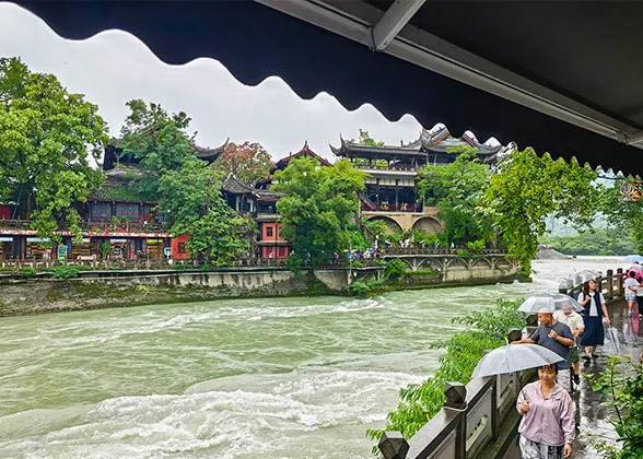 Cooler Temperatures in Dujiangyan