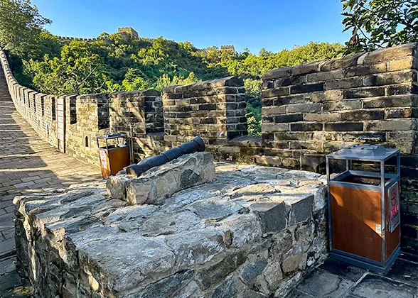 Crenellations and ancient cannon