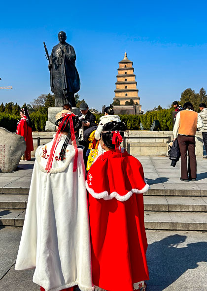 Giant Wild Goose Pagoda at Da Ci'en Temple, Xi'an