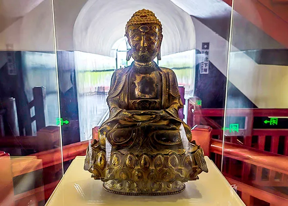 Buddha Figurine in the Pagoda