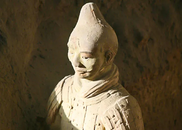 Dust on Terracotta Warrior's Head