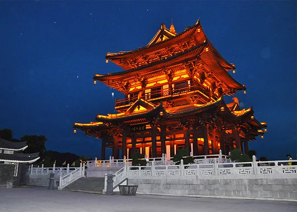 East West Alley Night View