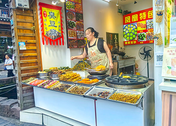 Snack Stall at Fenghuang Ancient Town