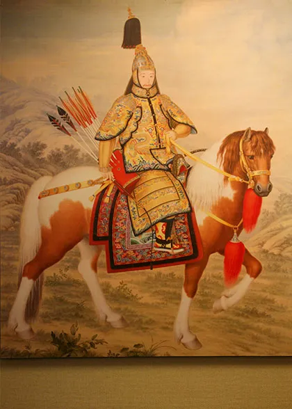 A Royal Riding a Horse