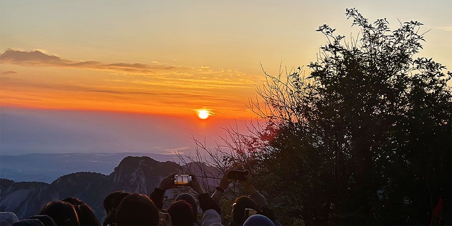 Stunning Sunrise from Mt. Huashan East Peak