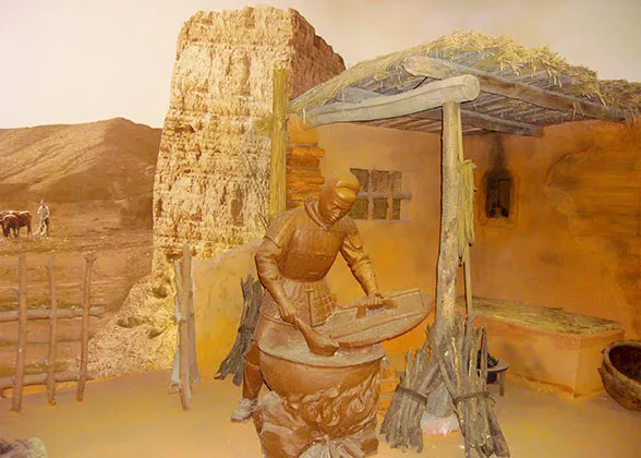 Laborers' living scene