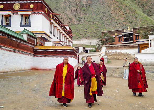 Monks at Labrang Monastery