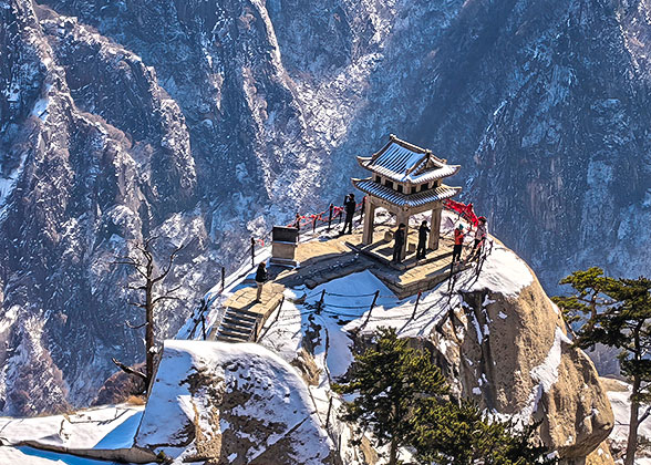 Chess Pavilion after Snow in Winter